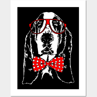 Funny Cute Basset Hound mom dog lover Posters and Art